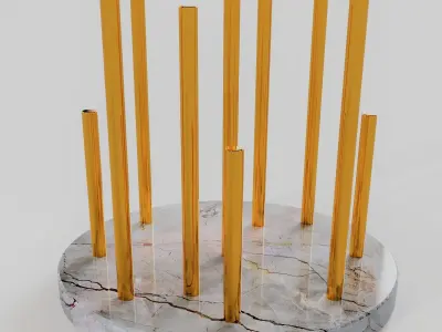 Round side table 3D model