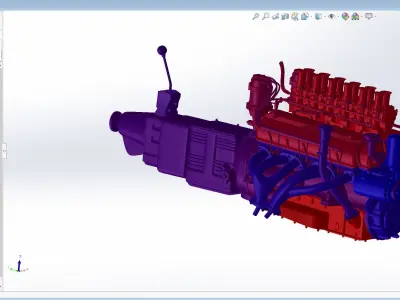 Ferrari Colombo 250 Engine - 3 liter 3D print model