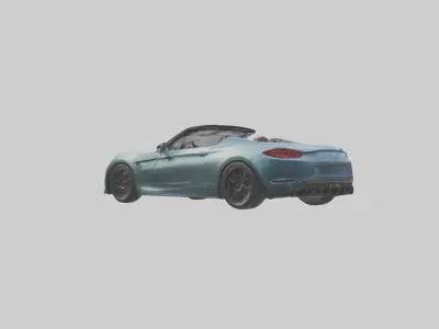 Highperformance Roadster model Low-poly 3D model