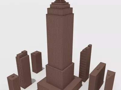 SKYSCRAPERS empire state building Free 3D model