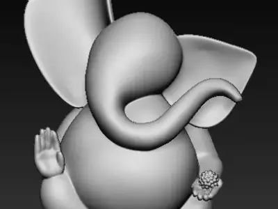 Ganesha Idol 3D Printable model 10 3D print model