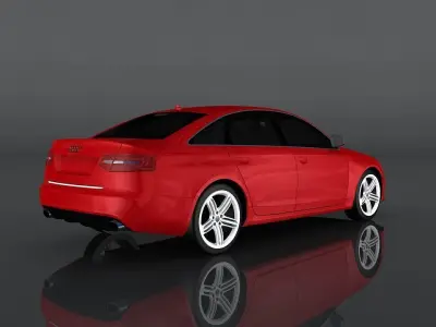 Audi RS6 2004 Low-poly 3D model