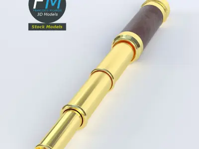 Spyglass telescope 3D model