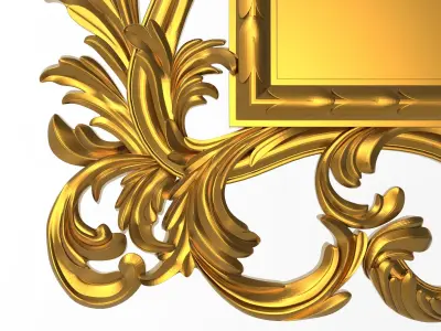 Carved Picture Frame 3D model