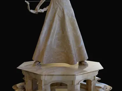 25 Greco-Roman Renaissance Statues 3D model