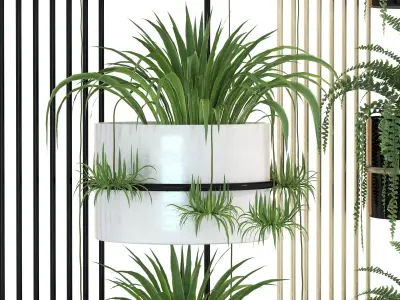 Metal Plant Set 04 3D model