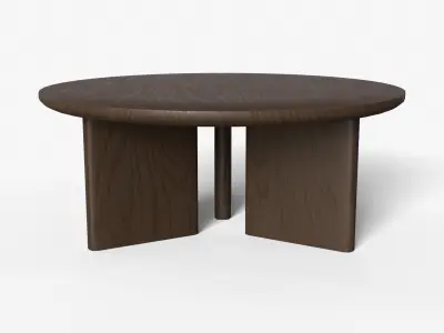 Morro low Table in small dark Low-poly 3D model