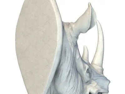 Rhino Head 3D print model