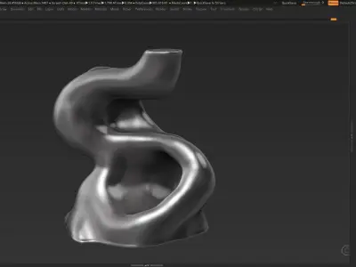 Modern Abstract Decorative sculpture 3d print model 38 3D print model