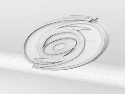 NHL Carolina Hurricanes Team Logo 3D model