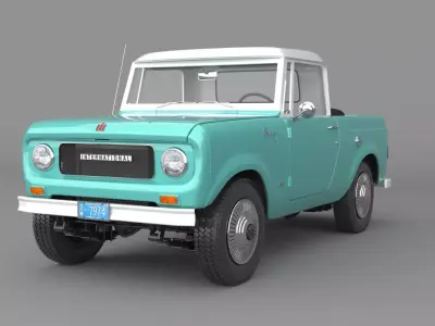 1967 International Harvester Scout 800 Pickup 3D model