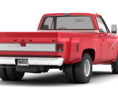 GENERIC DUALLY PICKUP TRUCK 2 3D model