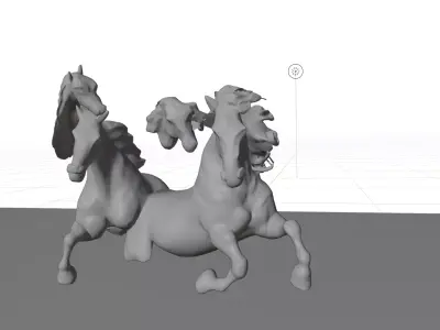 White Horses 3D model