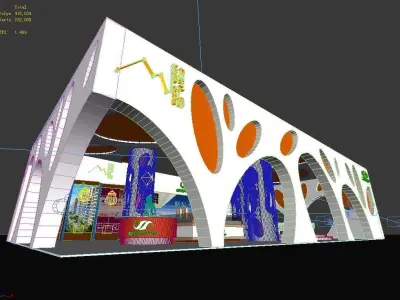Exhibition - Area - 21X12-3DMAX2011-02 3D model