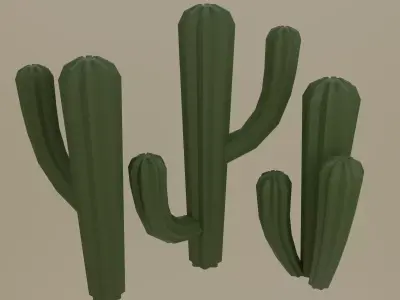 Cactus Low-poly 3D model