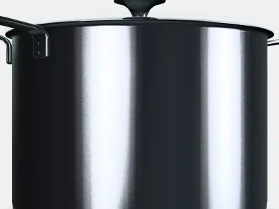 HEMKOMST Pot with lid Low-poly 3D model