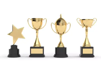 Cups Trophy 3D model 7