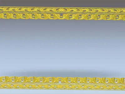 ANTIQUE MIRROR FRAME 3D model