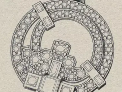 free jewelry pendant Free 3D print model buy