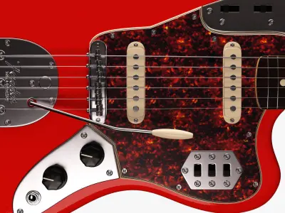 Fender Jaguar Electric Guitar 3D model