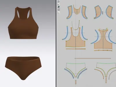 Bra Pantie  3D model