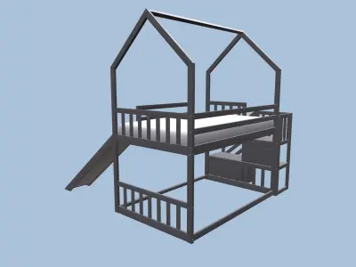 Bunk Bed 3D model