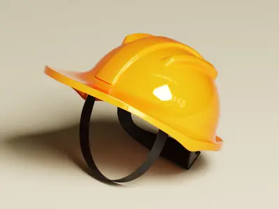Safety Helmet 3D Model Low-poly 3D model purchase