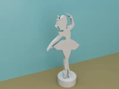 BALLERINA DANCER DECORATION DESK DECORATION 3D print model