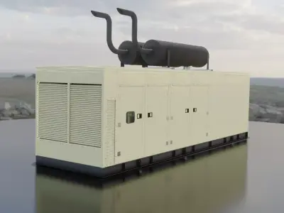 Kohler 1010 KV Generator Low-poly 3D model