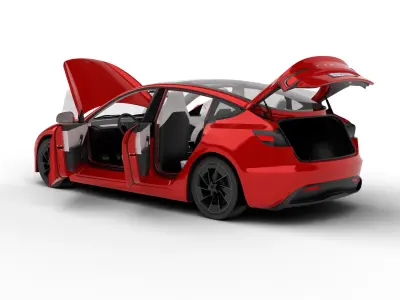 Tesla Model 3 Perfomance 2024 HQ 3d model 3D model