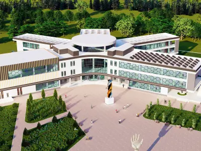 Modern Exhibition and Innovation Center  3D model