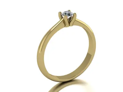 Jewelry Ring Gold 3D print model 4