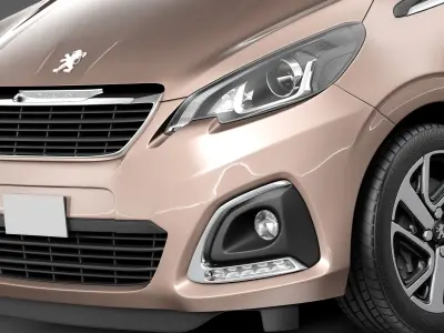 Peugeot 108 3-door 2015 3D model