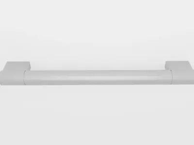 Straight Metallic Modern Drawer Furniture Handle Free 3D model