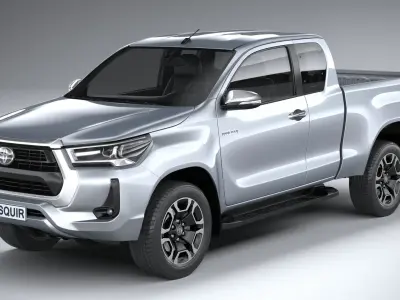 Toyota Hilux Xtra Cab 2021 3D model