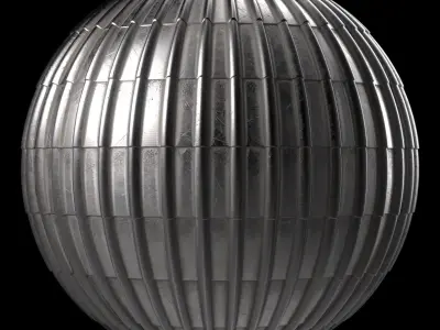 Roof Tile Materials 98- Metal Roofing By Snow - Sbsar Pbr 4k Texture