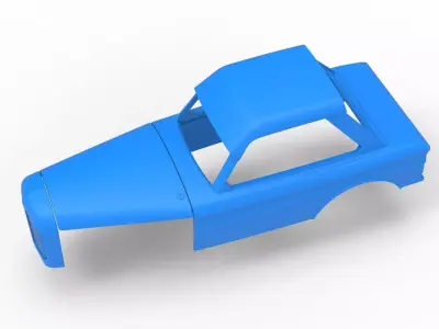 Shell of New Zealand Vintage Stock car Scale 1 to 25 3D print model