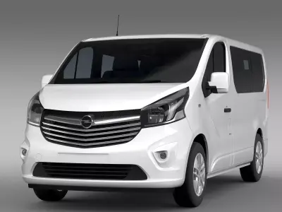 Opel Vivaro Biturbo 2017 3D model