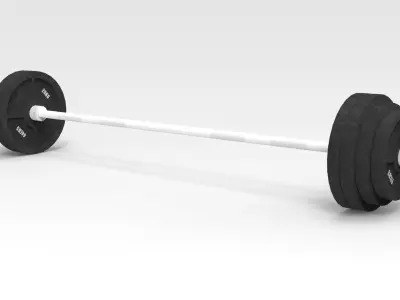 Barbell Low-poly 3D model