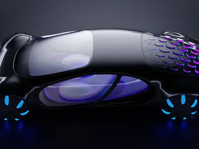 Mercedes Vision avtr Low-poly 3D model