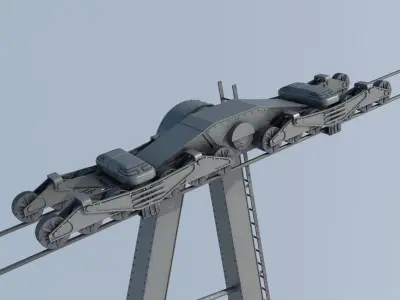 Cable Car 2 3D model