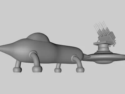 Scifi Vaccine Launcher 3D model