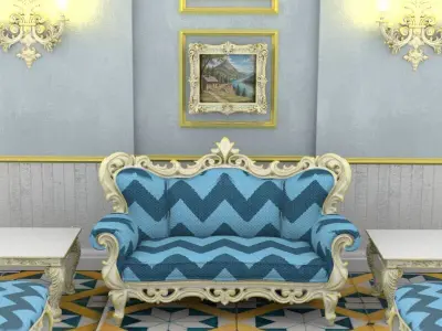 Victorian OBJs 1800s Victorian Decor 3D model