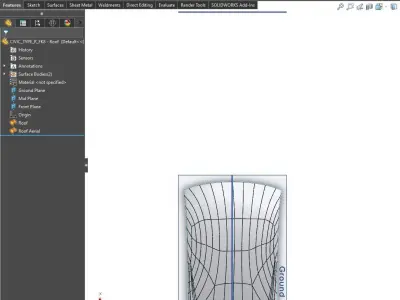 CIVIC TYPE R FK8 Roof Exterior Surface Model - 3D Laser-Scanned 3D model