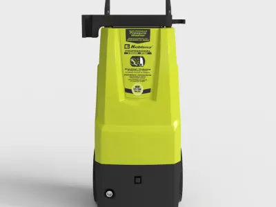 ELECTRIC PRESSURE WASHER Low-poly 3D model