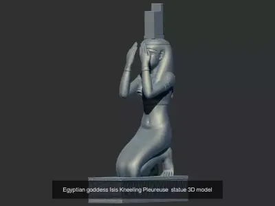 Egyptian statue 3D print 3D Model Collection