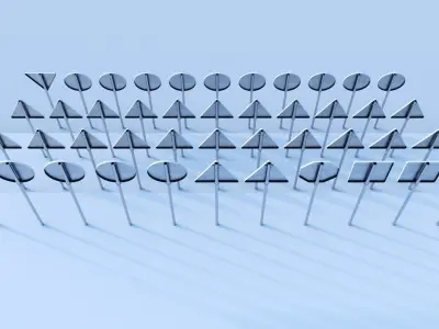 Traffic signs 3D model