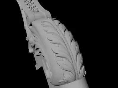 stair entry post 3D model