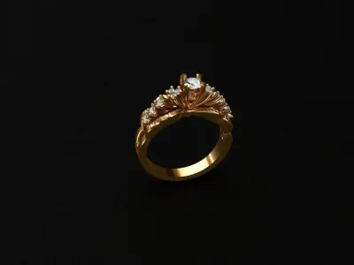 Rings diamond ring 3D print model