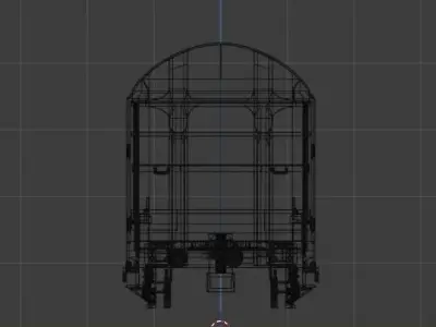 H0 1-87 scale Hbillns 302 freight car 3D print model